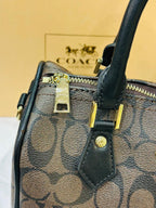 Coach Rowan Satchel in Dark Brown