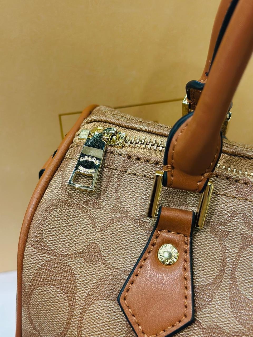 Coach Rowan Satchel in Light Brown