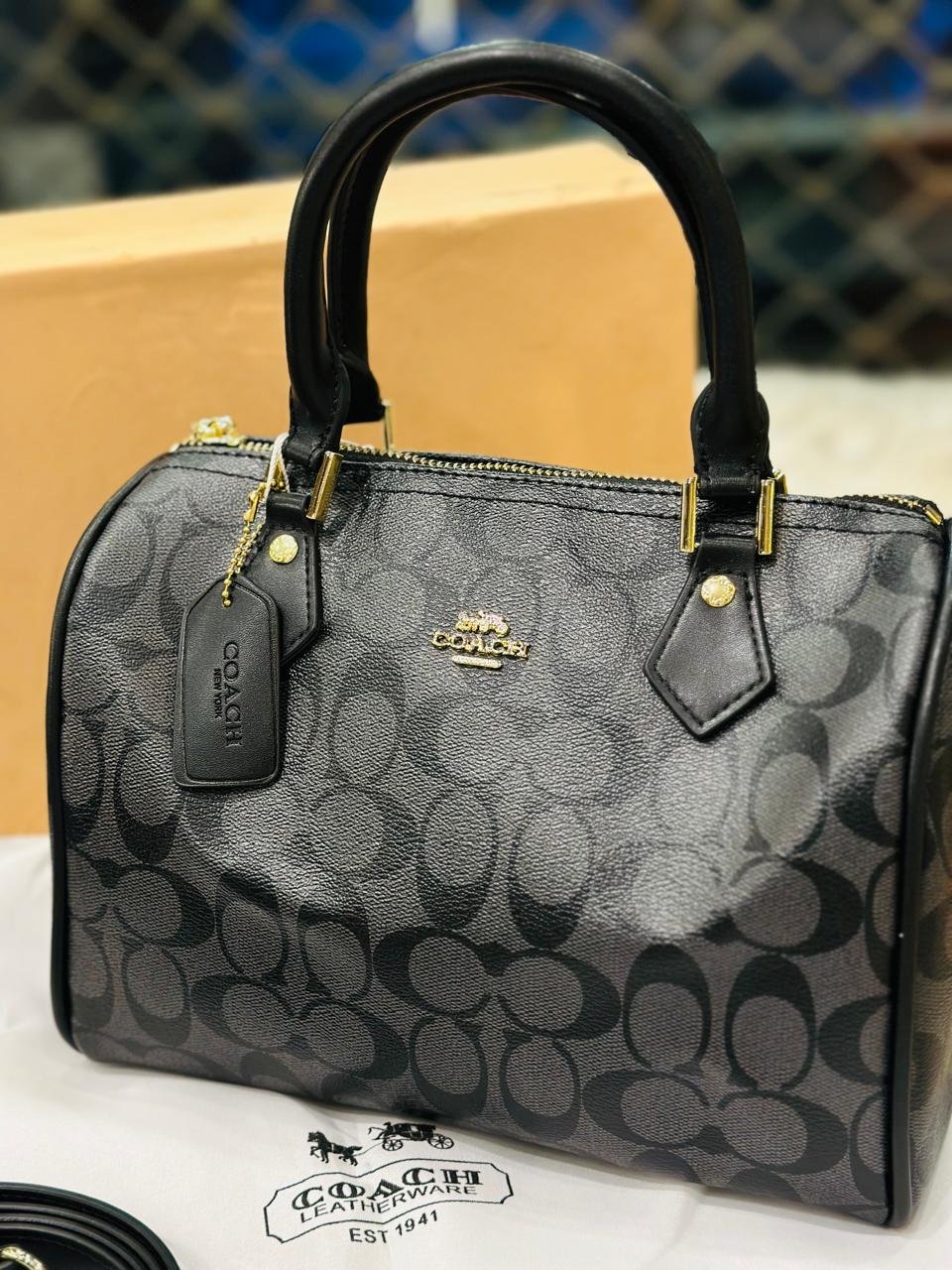 Coach Rowan Satchel in Black
