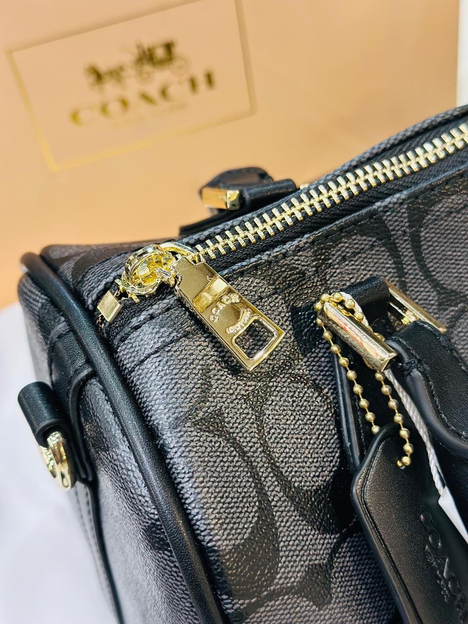 Coach Rowan Satchel in Black