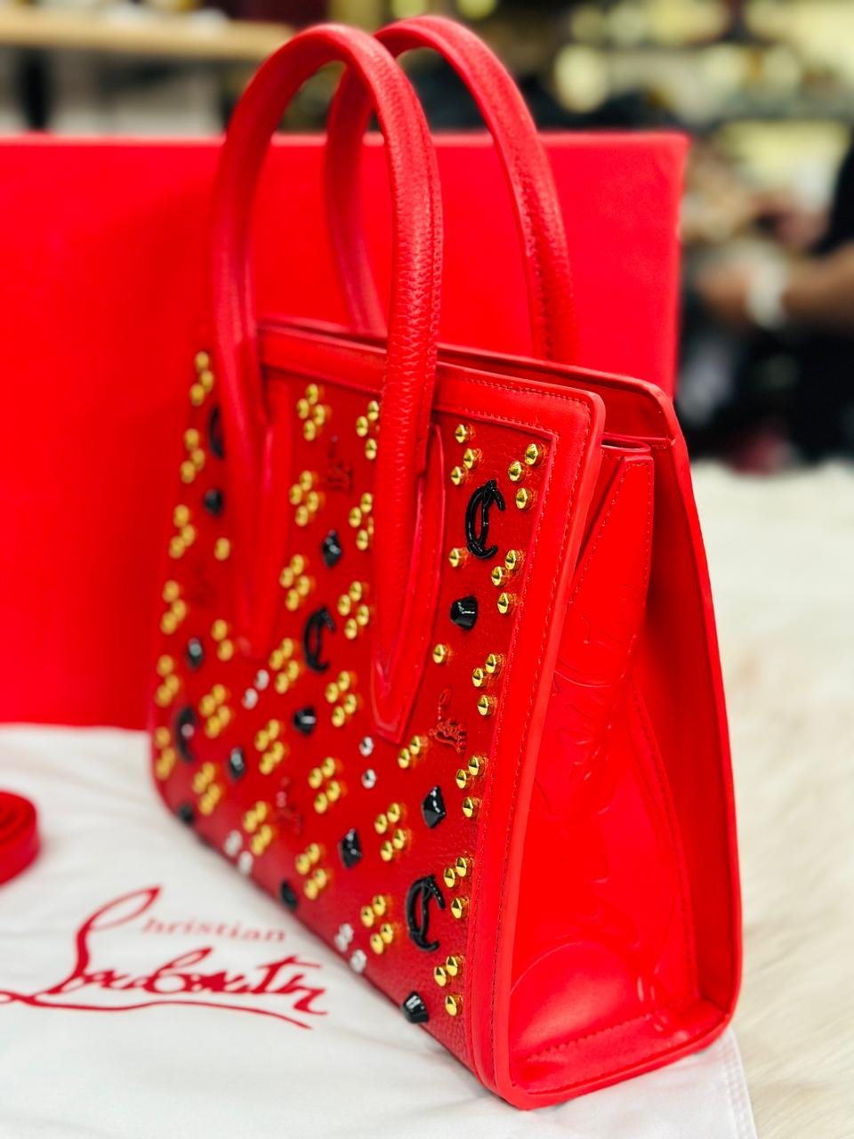 Christian Louboutin Paloma Medium Tote bag in Red