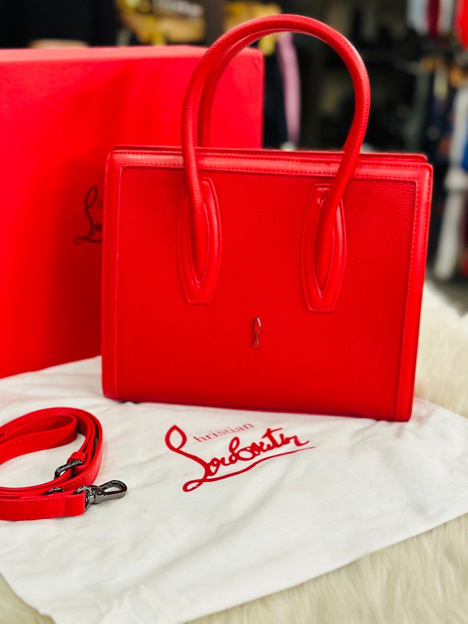 Christian Louboutin Paloma Medium Tote bag in Red