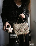 Chanel Flap Bag & Star Coin Purse in Golden
