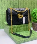 Gucci GG Marmont Matelassé Shoulder Bag in Black