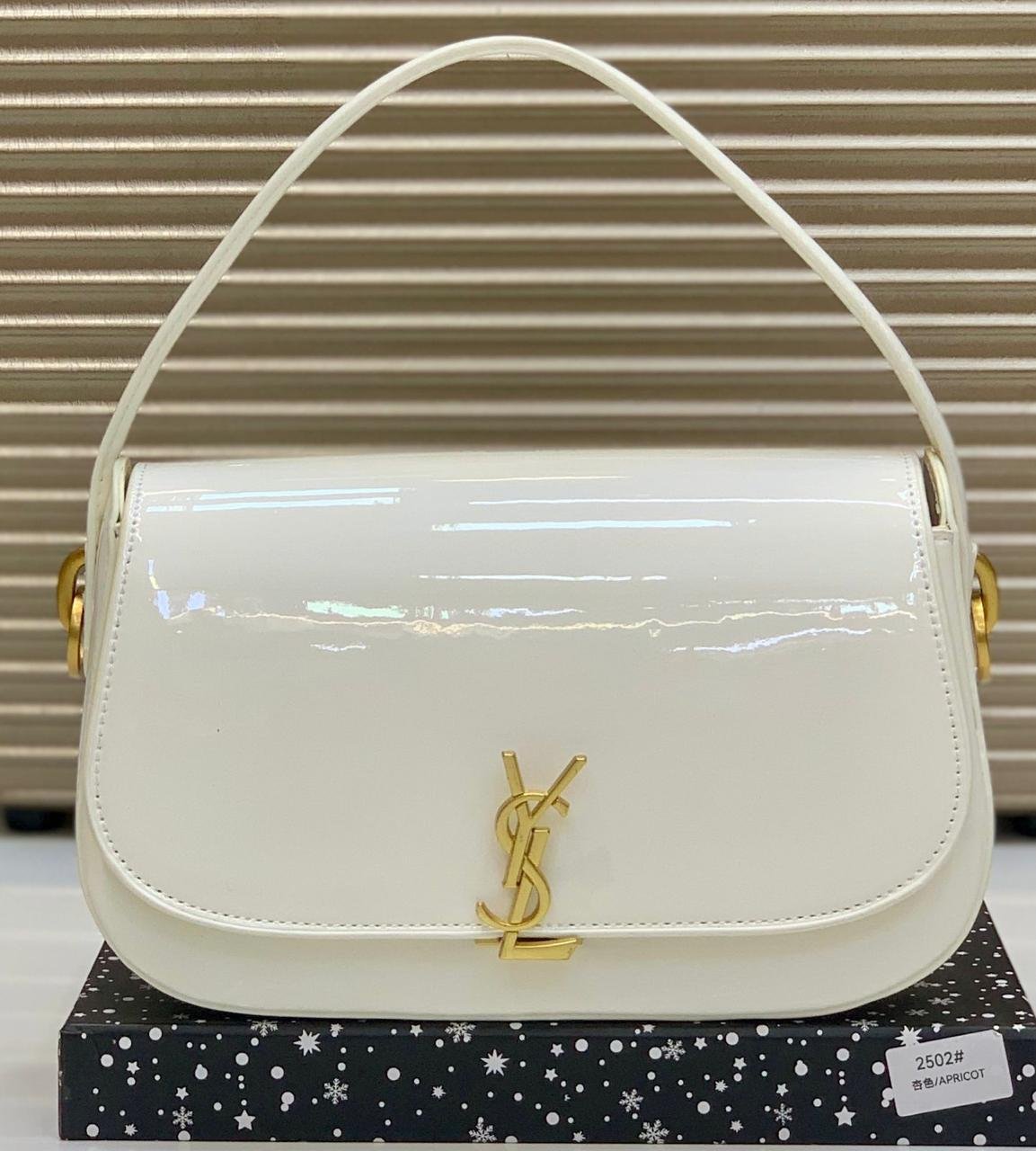 Saint Laurent Top Handle Bag in White