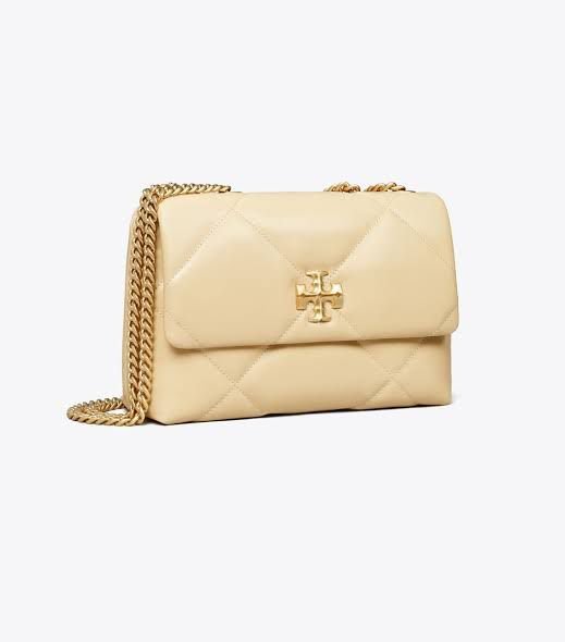 Tory Burch Kira Diamond Shoulder Bag in Vanilla