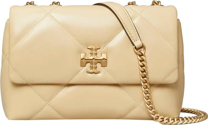 Tory Burch Kira Diamond Shoulder Bag in Vanilla