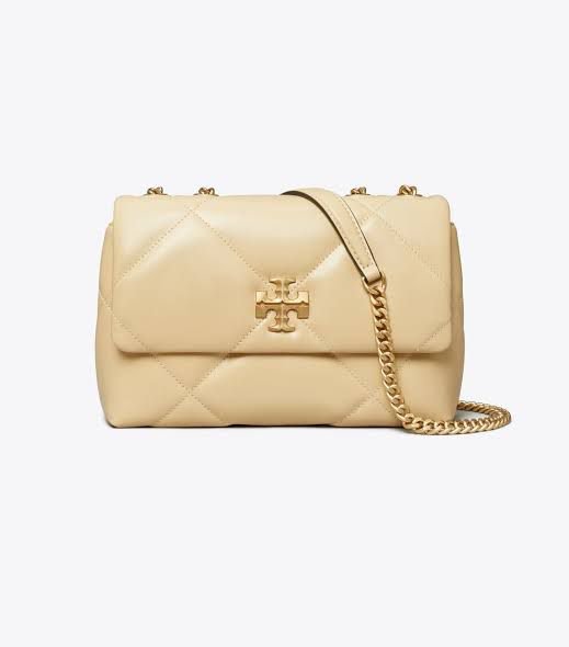 Tory Burch Kira Diamond Shoulder Bag in Vanilla