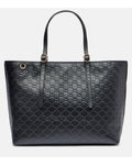 Gucci GG Emblem Large Tote Bag in Black