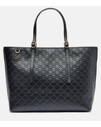 Gucci GG Emblem Large Tote Bag in Black