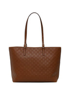 Gucci GG Emblem Large Tote Bag in Brown