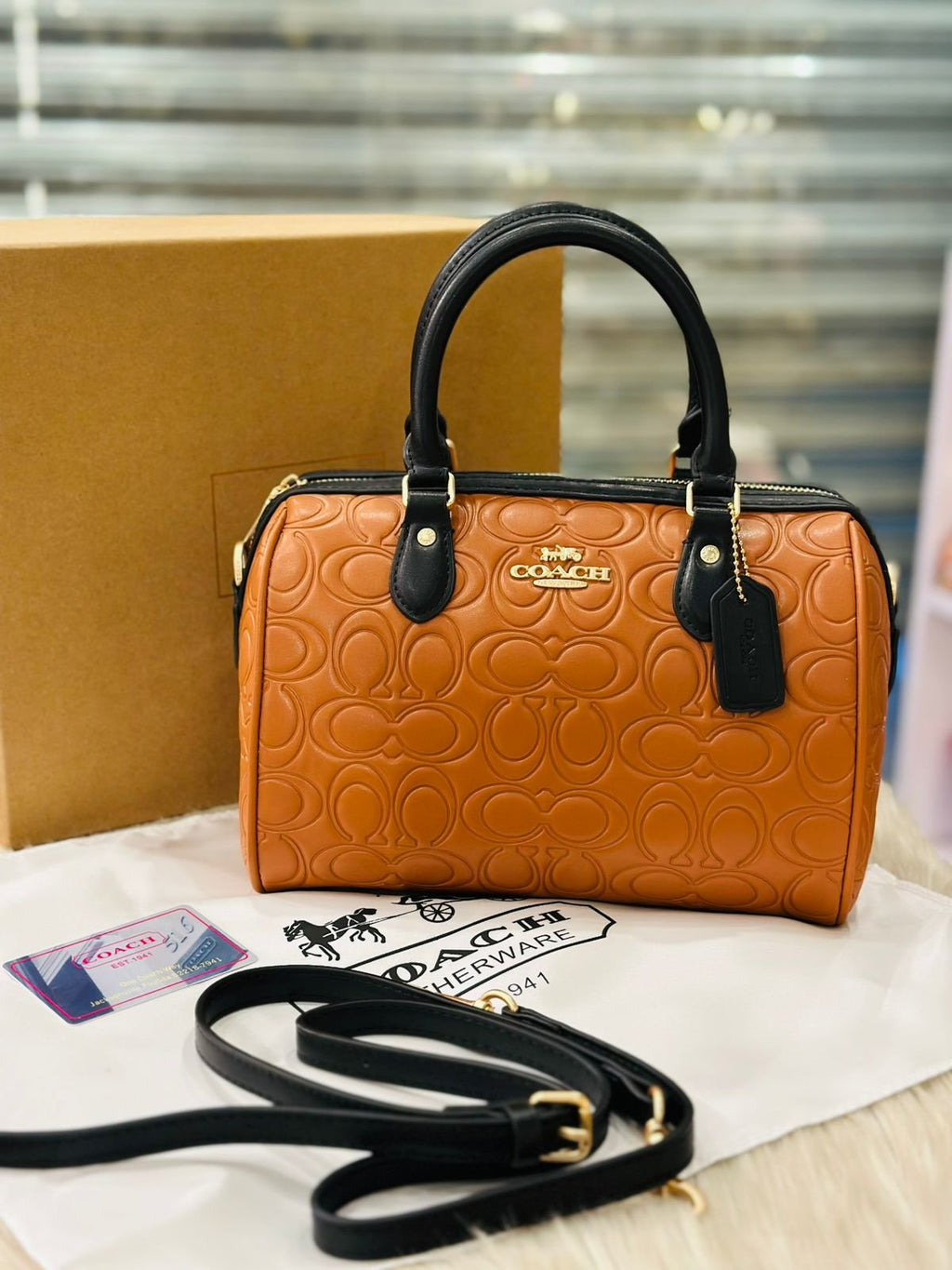 Coach Rowan Crossbody Bag in Black &amp; Brown