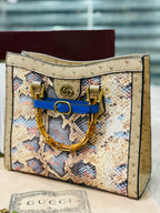 Gucci Diana Python Tote Bag