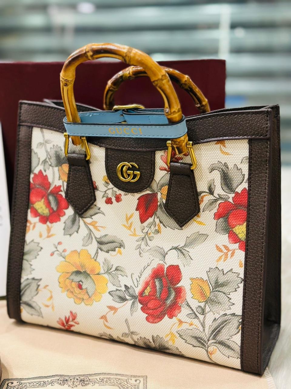 Gucci Diana Floral Tote Bag