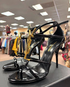 Saint Laurent Heels in Gold &amp; Black