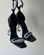 YSL Heels in Silver