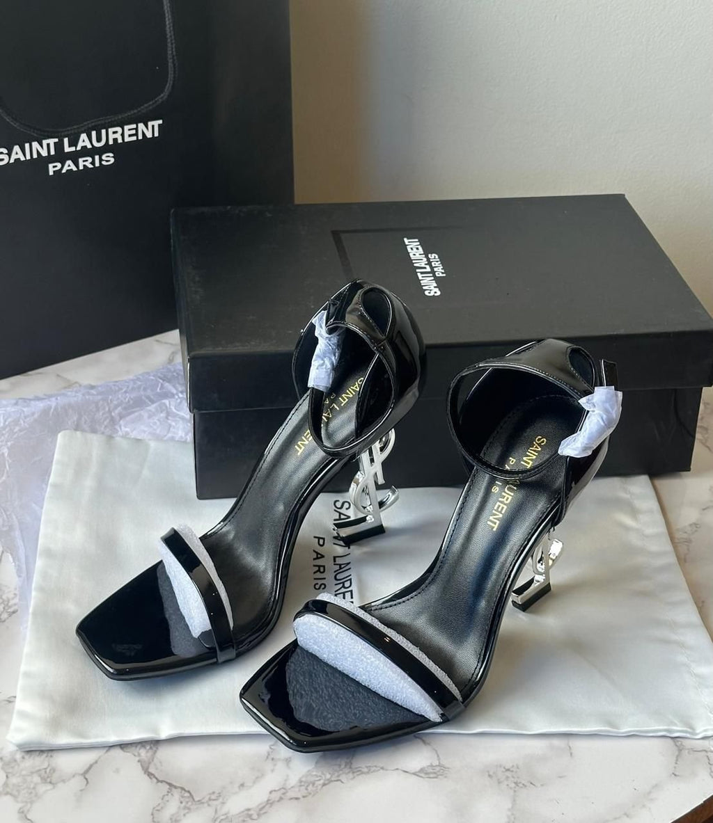 YSL Heels in Silver