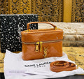 YSL Mini Vanity Case in Brown