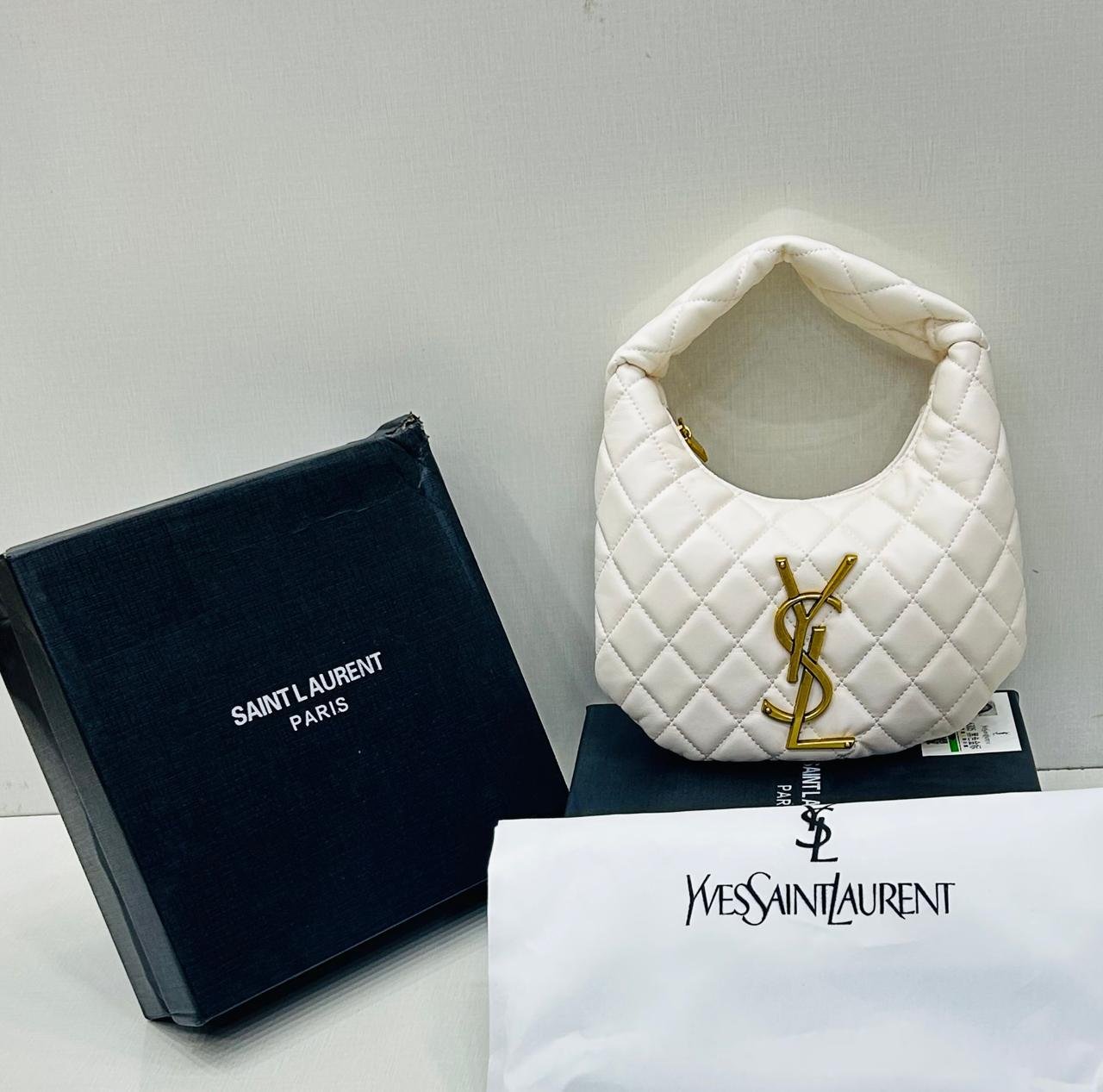 Saint Laurent Top-Handle Bag in White