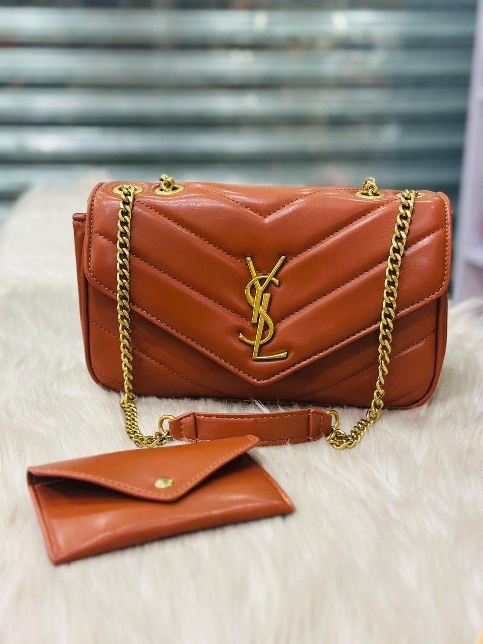Saint Laurent Shoulder Bag in Brown
