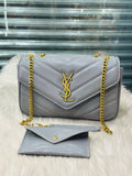 Saint Laurent Shoulder Bag in Grey