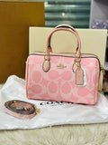 Coach Rowan Satchel Bag in Pink