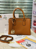 Michael Kors Ruby Satchel Bag in Brown