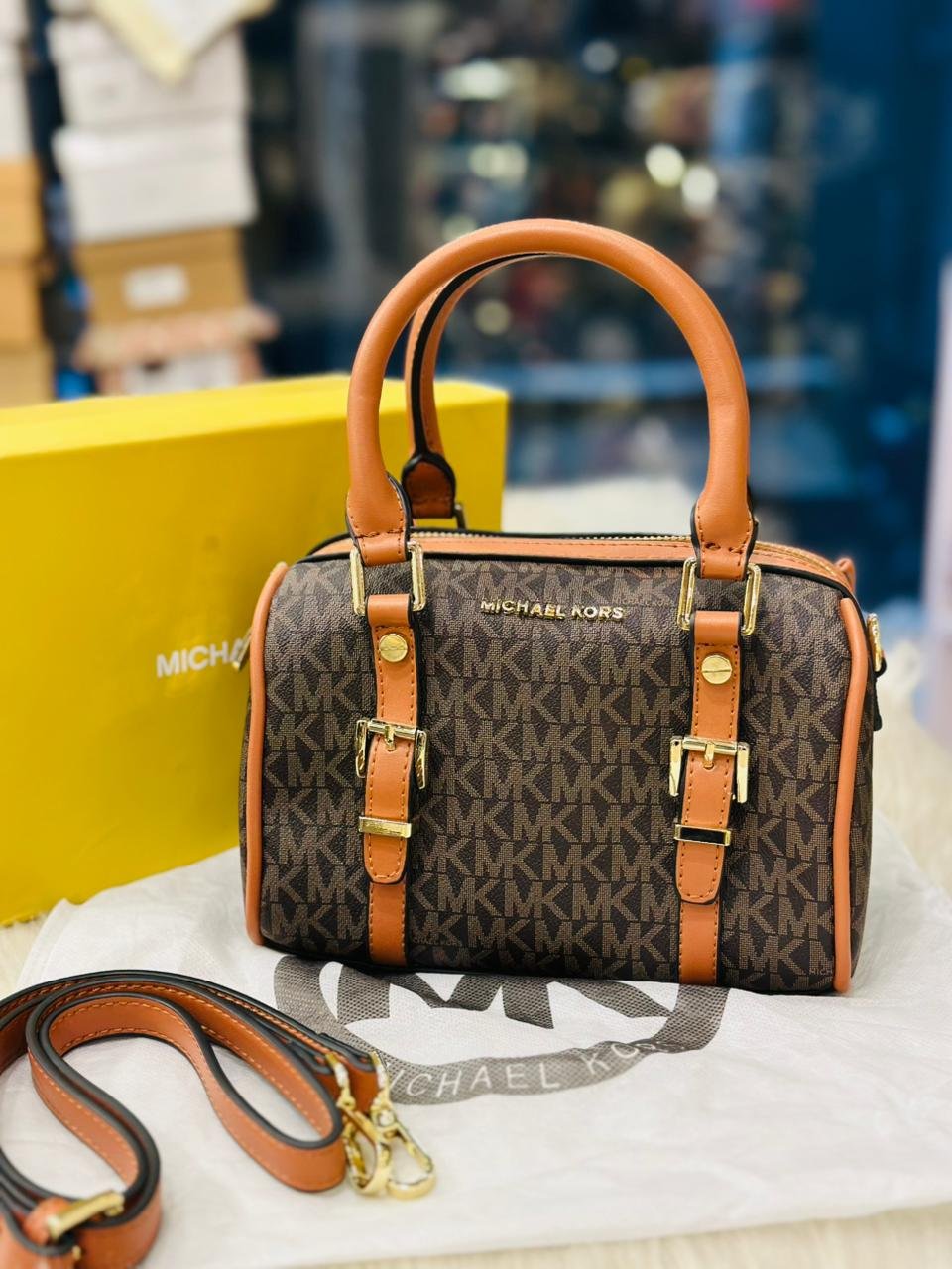 Michael Kors Duffle Crossbody Bag in Brown