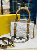 Michael Kors Duffle Crossbody Bag in White