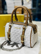 Michael Kors Duffle Crossbody Bag in White