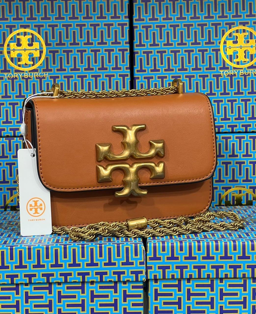 Tory Burch Eleanor Small Shoulder Bag in Brown