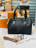 Louis Vuitton Nano Speedy in Black Leather