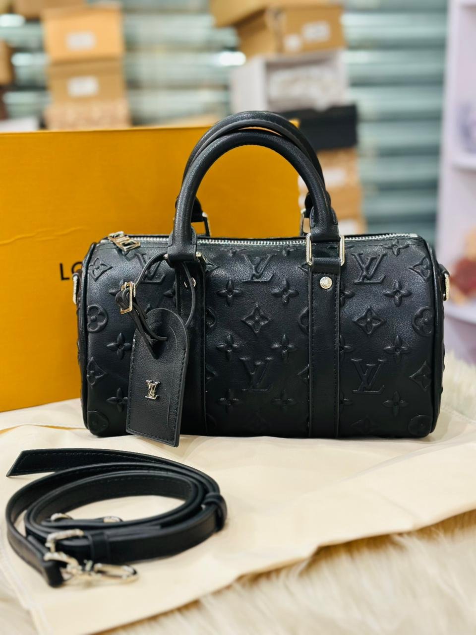 Louis Vuitton Keepall Bag in Monogram Leather