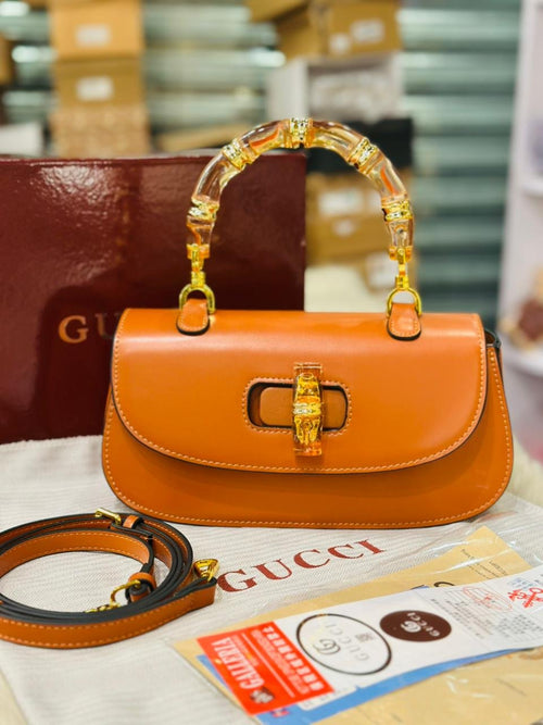 Bamboo-Handle Top Bag HB176