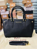 Michael Kors Marilyn Leather Bag in Black