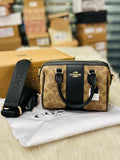 Coach Mini Rowan Crossbody Bag in Black &amp; Brown