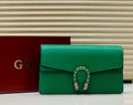 Gucci Dionysus in Green Grained Leather