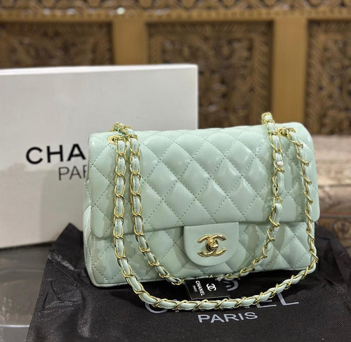 Chanel Jumbo Classic Flap Bag in Green