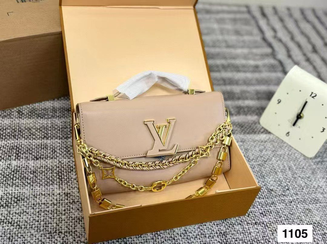 Louis Vuitton Wallet On Chain Bag in Beige