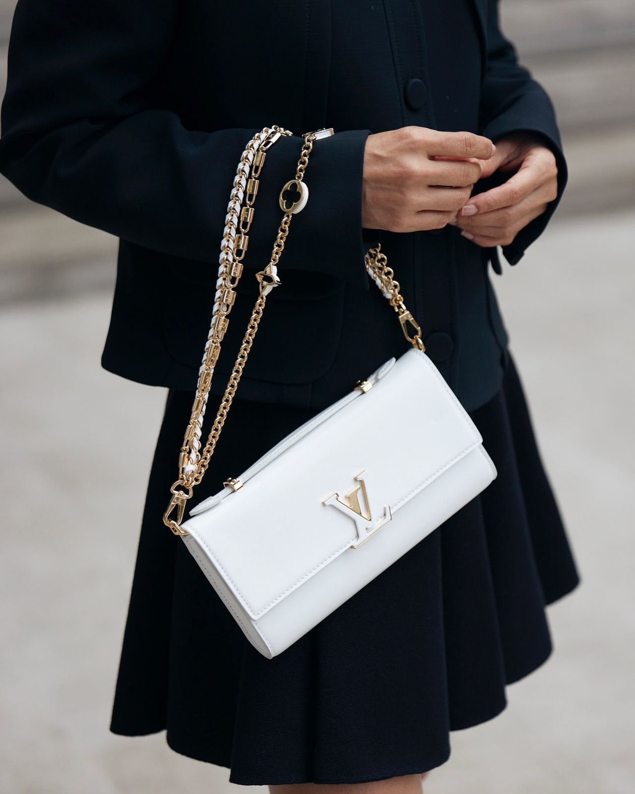Louis Vuitton Wallet On Chain Bag in White
