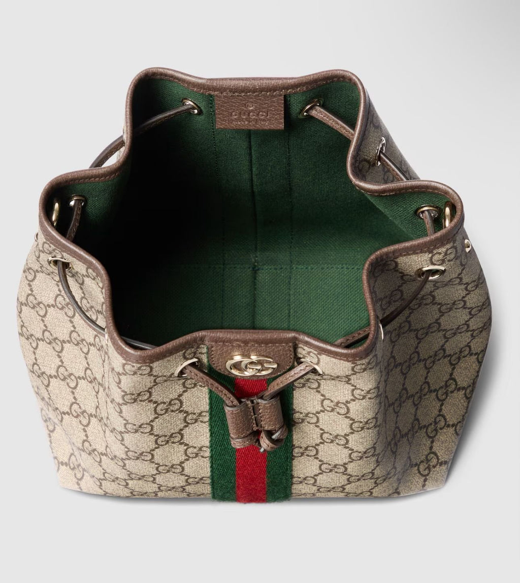Gucci Ophidia GG Bucket Bag in Beige