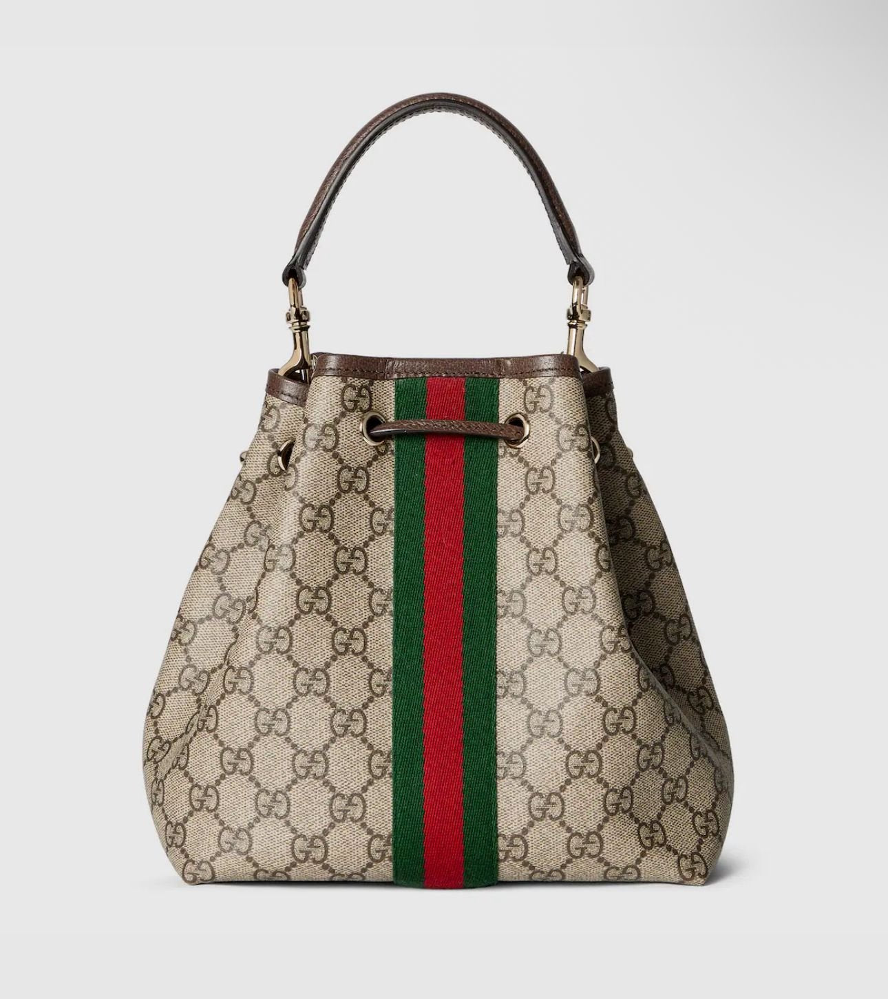 Gucci Ophidia GG Bucket Bag in Beige