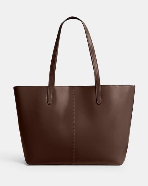 Coach North Leather Tote Bag in Brown