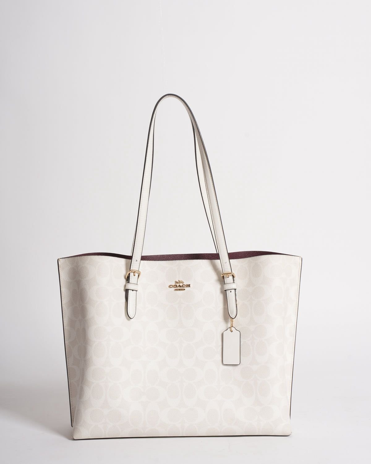 Coach Mollie Tote Bag in White