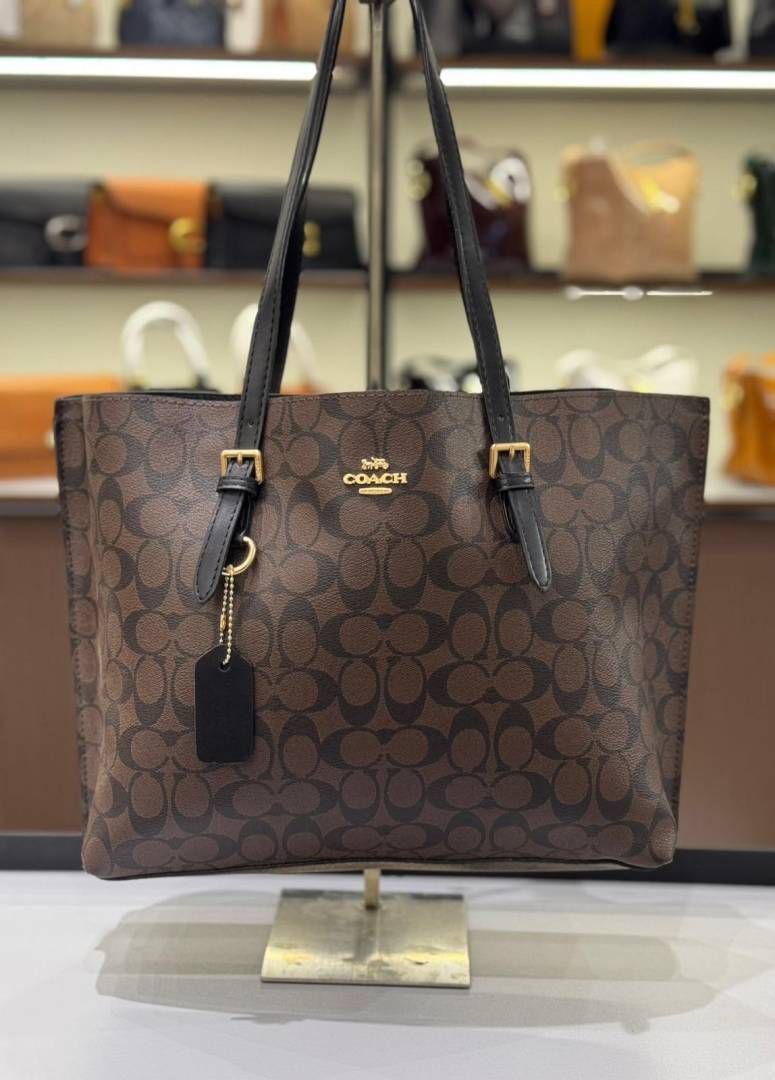 Coach Mollie Tote Bag in Dark Brown