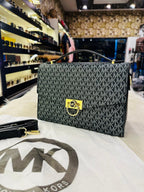 Michael Kors Hendrix Leather Bag in Black