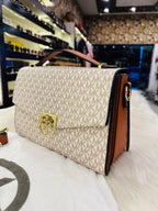 Michael Kors Hendrix Leather Bag in White