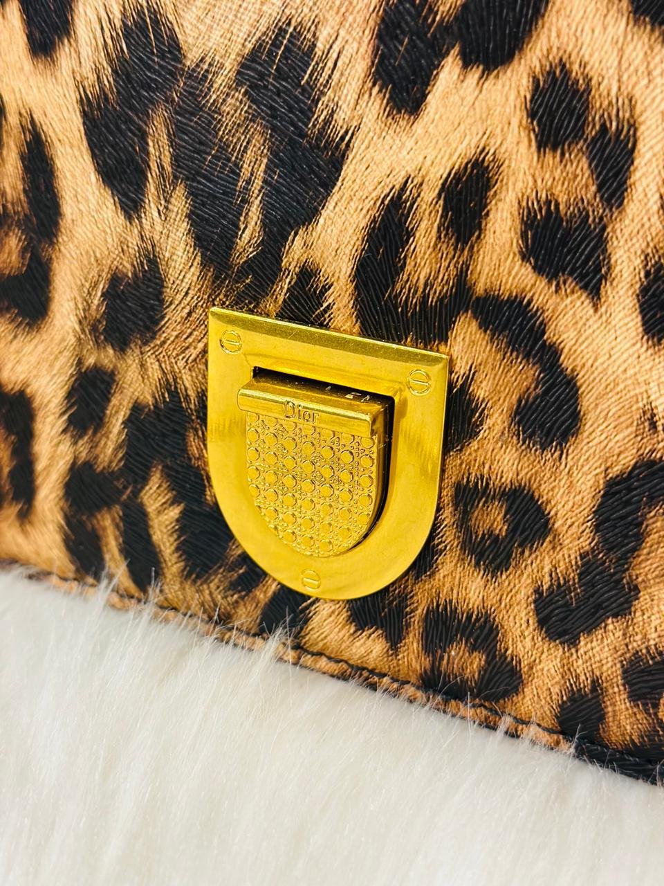 Christian Dior Caro Bag in a Leopard Print