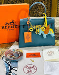 Hermes Kelly Handbag in Zinc Colour