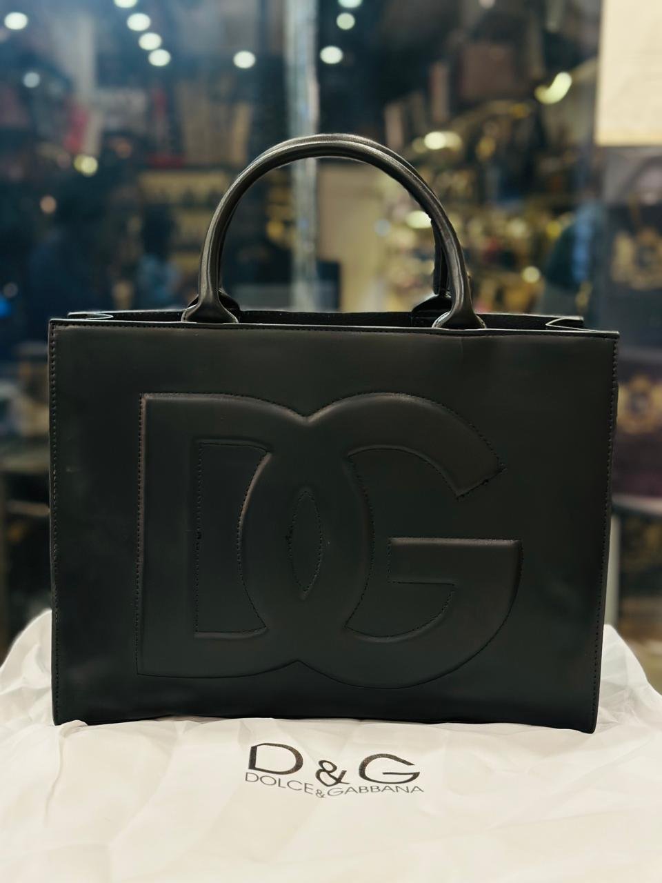 Dolce &amp; Gabbana Tote Bag in Black Leather